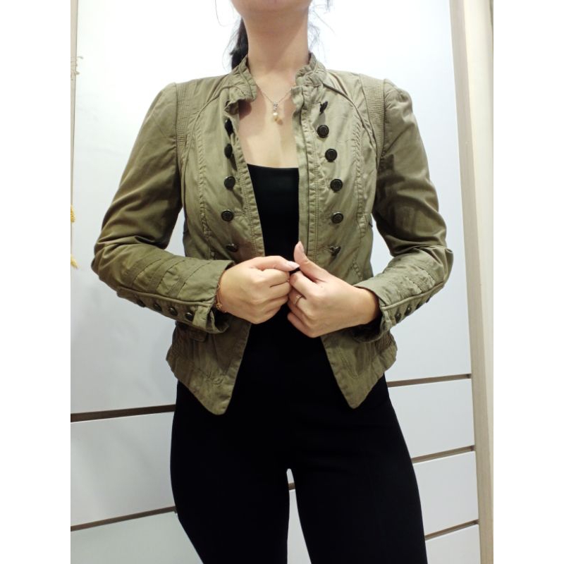 PRELOVED BY JANE - ZARA BASIC BLAZER OUTER WARE CARDIGAN LUARAN WANITA TEBAL ATASAN 100% ORI