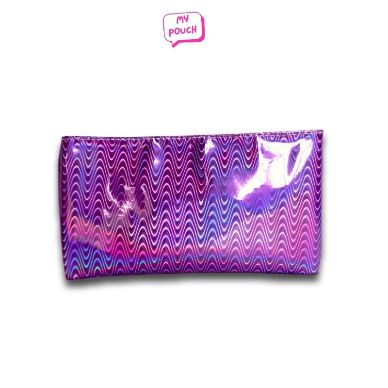 

My Pouch Hi Holo Purple Dompet Uang Makeup Tempat Pensil Tas Wanita