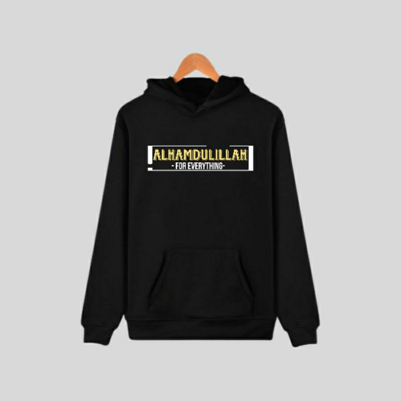 Jaket Hoodie Sweater Anak Laki-Laki Perempuan Islami Alhamdulillah Umur 2-12 Tahun
