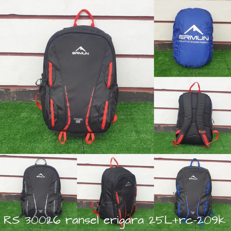 Tas Ransel ERMUN seri ERIGARA 25Liter Rs 30026 include Rain Caver
