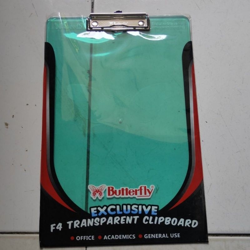 

papan jalan clipboard plastik transparan butterfly