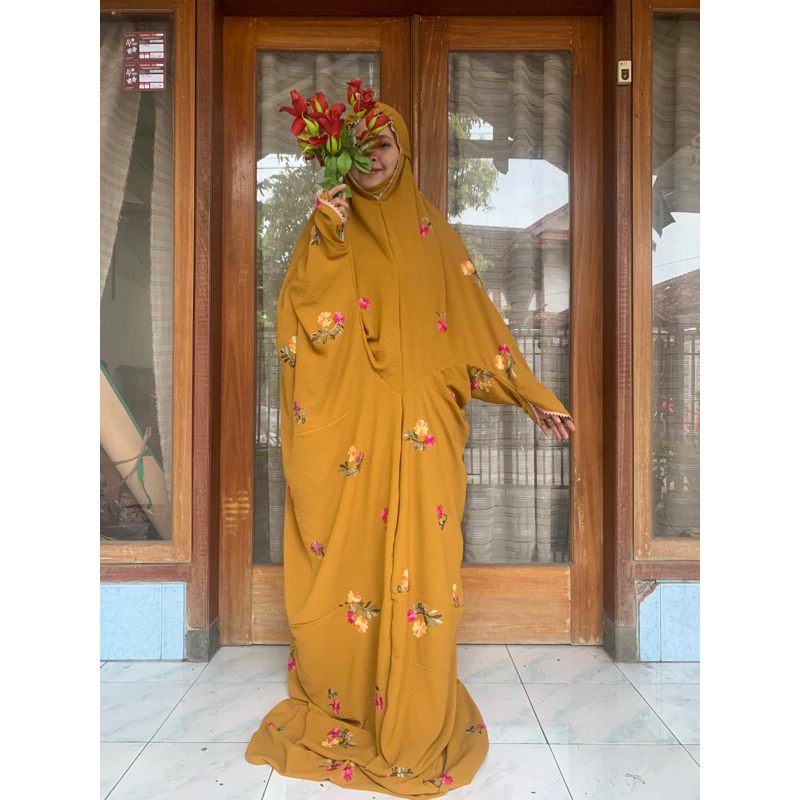 Mukena Cringkel bordir premium