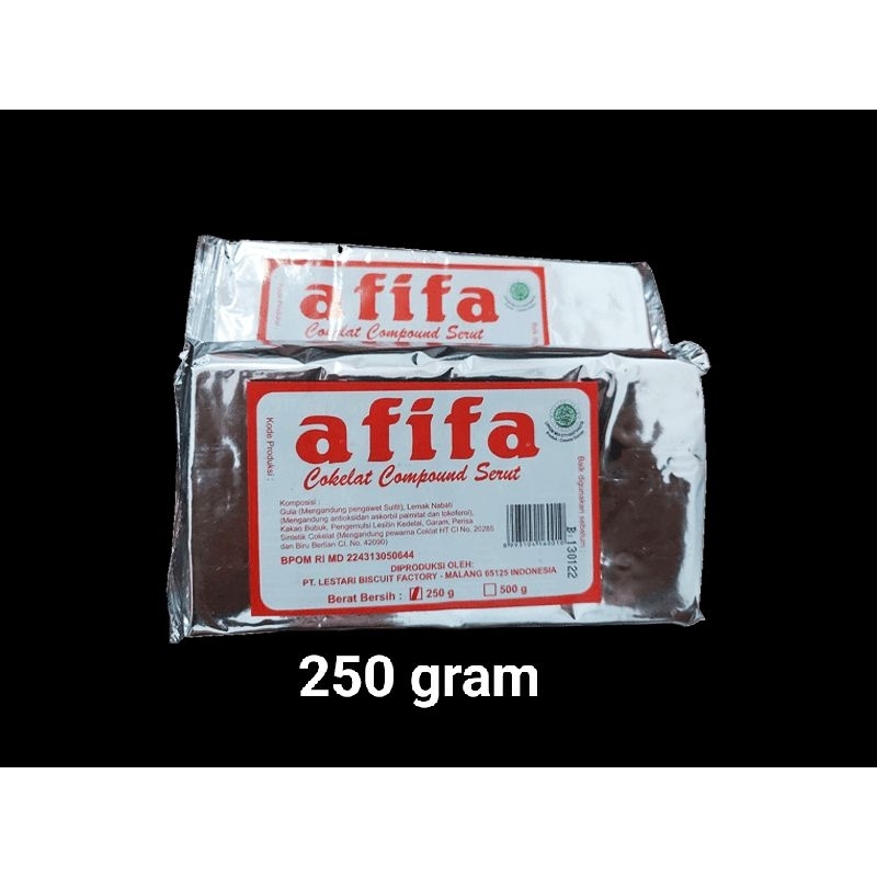 

afifa coklat compound serut 250 gram