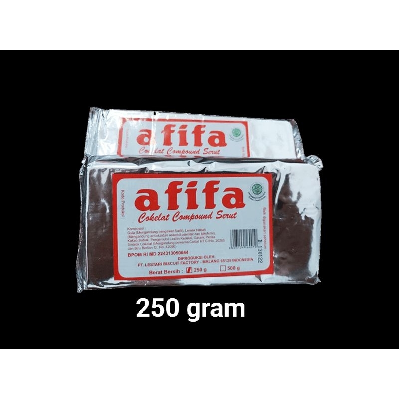 afifa coklat compound serut 250 gram