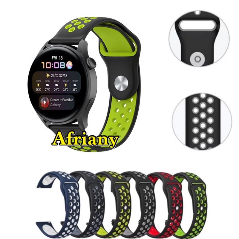 Tali Jam Strap Oase Horizon W1 / Olike OW-W3 / Oase Smartwatch VF1 - Nike Rubber Silikon Sporty