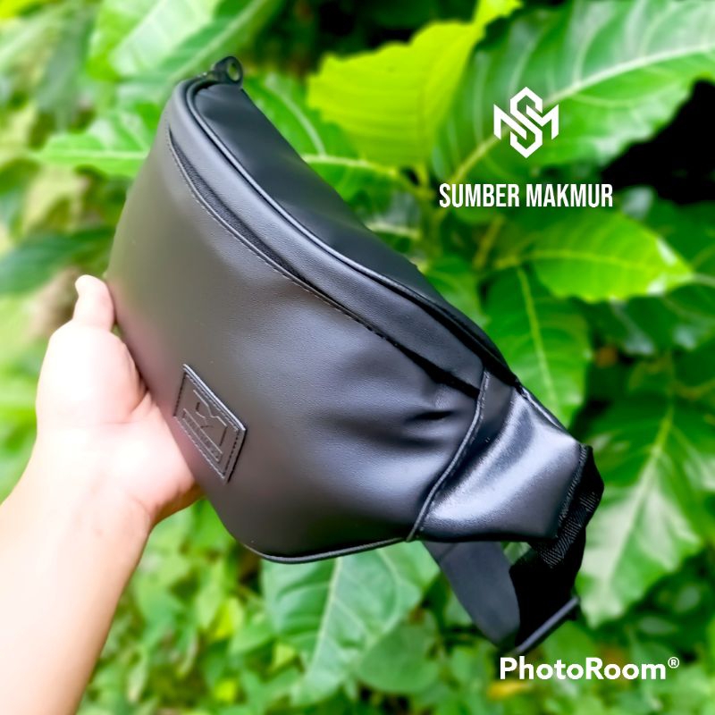 Original DM DWANMISS Tas Waist Bag Pria Tas Selempang Pria kulit sintetis Tahan Air Hujan