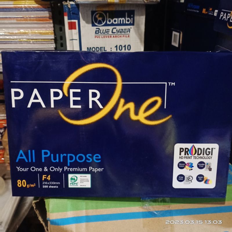 

Kertas paper one F4 80gram 1 rim