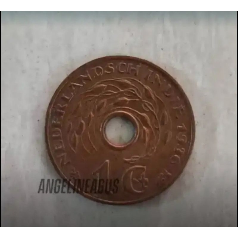 Koin Kuno 1C Nederlandsch Indie 1936