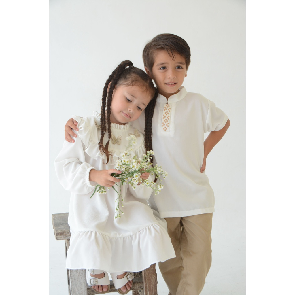 PROMO 7.7 PROMO BAJU LEBARAN LITTLEDYRA KALULA DRESS &amp; KAMA KOKO SET BAJU ANAK EDISI BAJU LEBARAN BAJU COUPLE ANAK 1 - 6 TAHUN