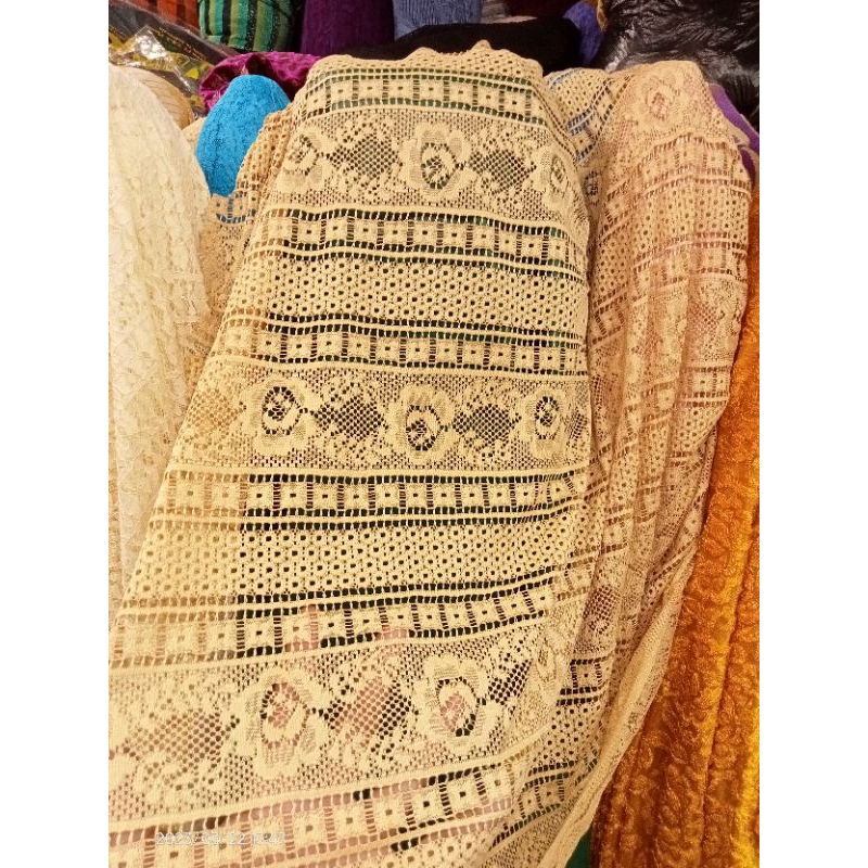 1/2 meter kain brukat kebaya/bahan brukat kebayba/0.5 meter kain kebaya streecht