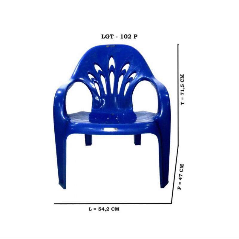 NEW Kursi plastik kursi sandar standart