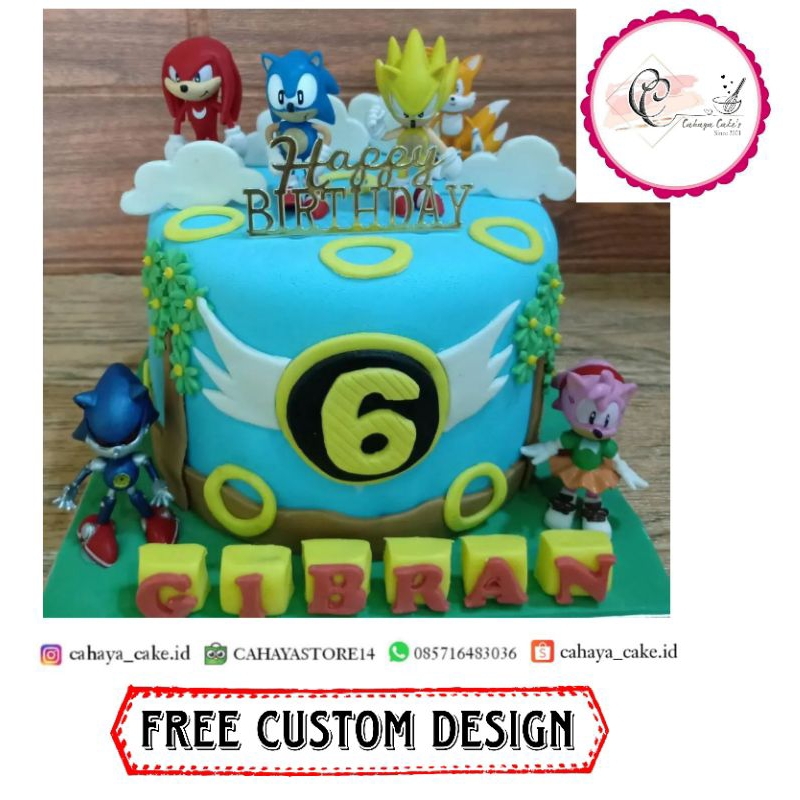 

Kue Ulang Tahun Super Sonic / Sonic Cake / Kue Ultah Karakter