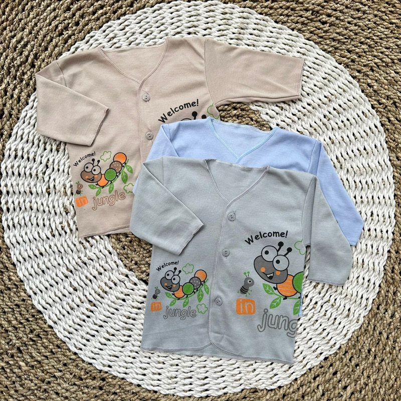 3 PCS Baju Lengan Pendek Bayi Bayi Atasan Bayi Baju Newborn Baju Bayi Baru Lahir Gift Bayi Hadiah Lahiran Bayi baju bayi lengan Pendek Baju Bayi Lengan Panjang ASYAM BABY