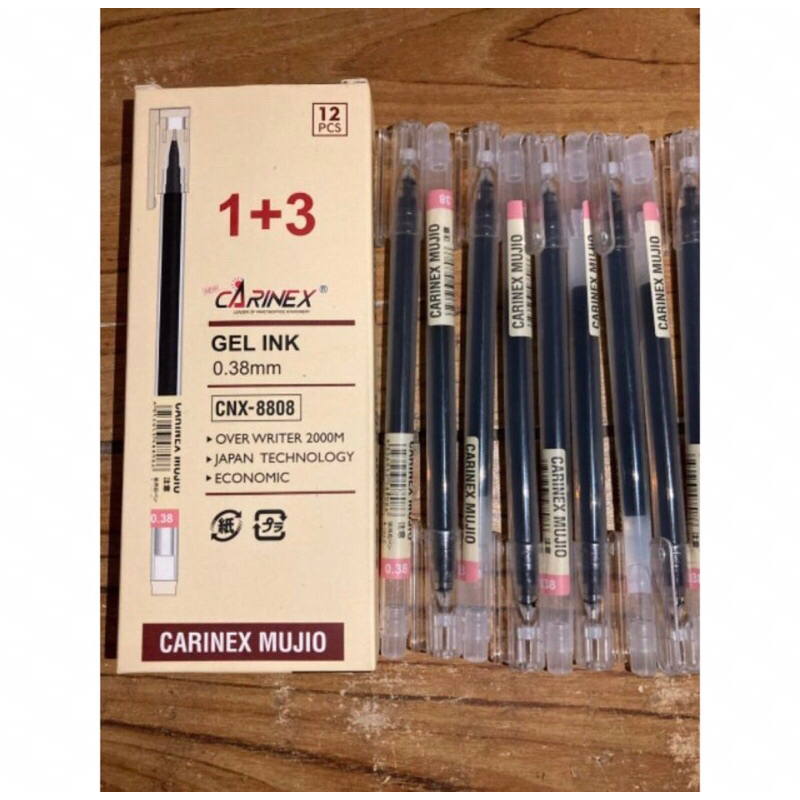 

Pulpen MURAH CARINEX MUJIO / PEN GEL JAPAN 0,38mm per (1pcs)