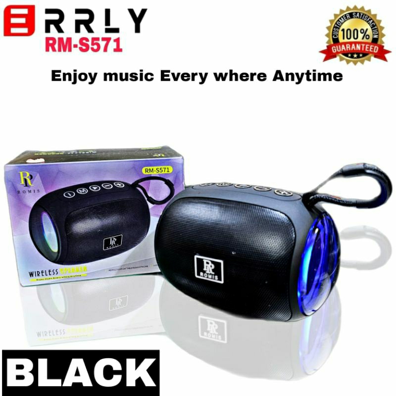 Speaker Bluetooh ERRLY RM-S571 Portable Wireless HIFI S571 Light RGB