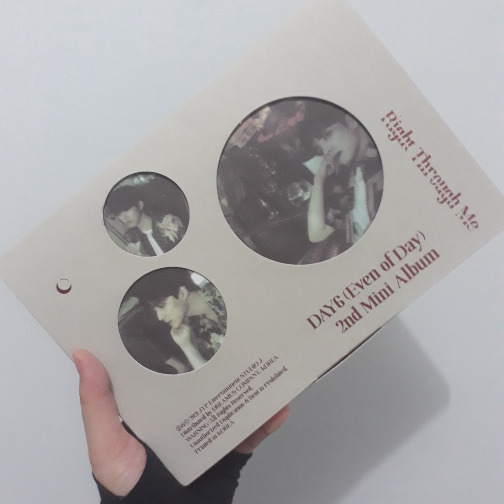 Day6 Even Of Day EOD Right Through Me Album Unsealed / PC Wonpil Dowon YoungK Photocard Benefit With