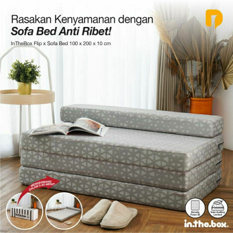 Sofa Bed InTheBox Flip x Sofa Bed 100 x 200 x 10 cm