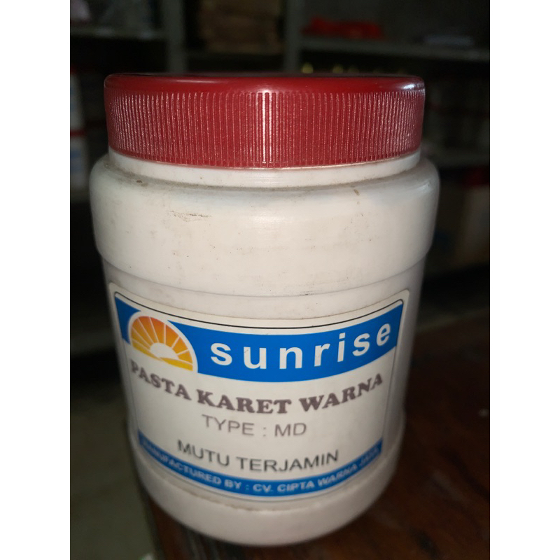 

SUNRISE PASTA KARET WARNA MD 500gr RUBBER SABLON KAIN/KAOS