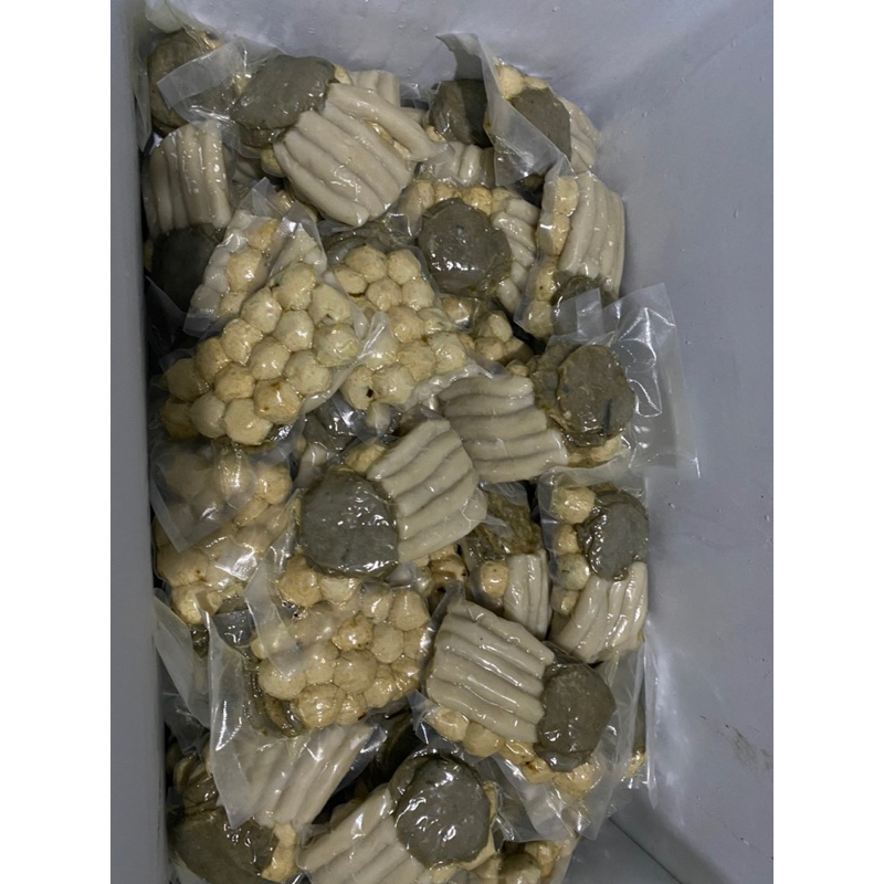 pempek palembang isi 35pcs asli kulit tenggiri (full pempek kulit)