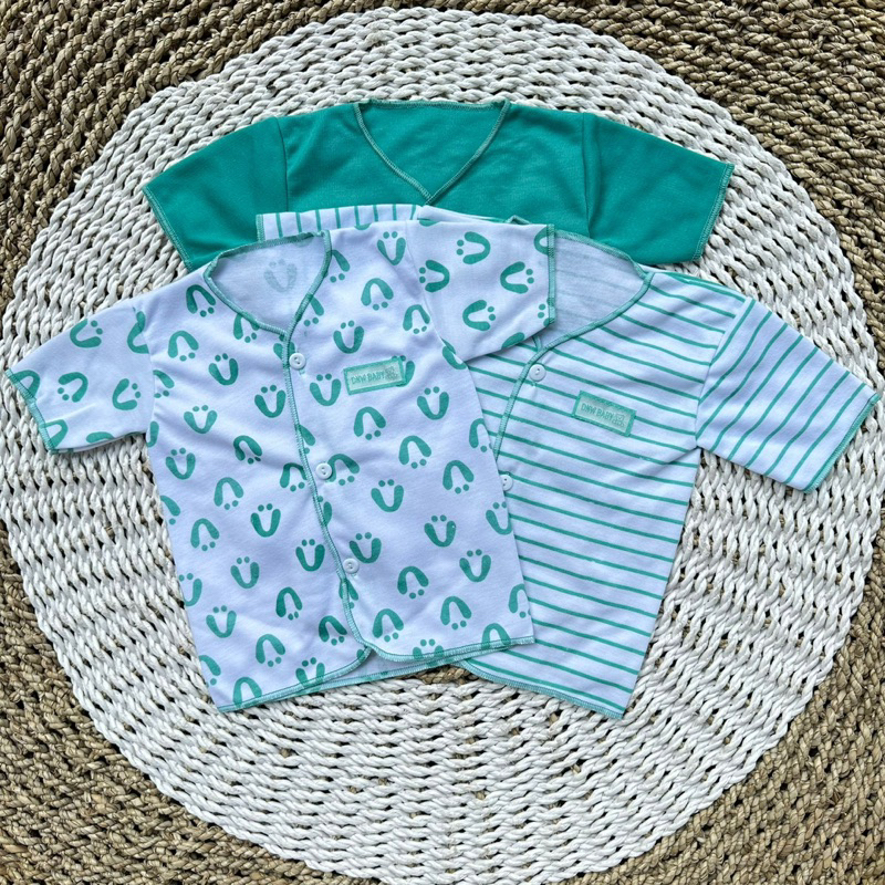 3 PCS Baju Lengan Pendek Bayi Bayi Atasan Bayi Baju Newborn Baju Bayi Baru Lahir Gift Bayi Hadiah Lahiran Bayi baju bayi lengan Pendek ASYAM BABY