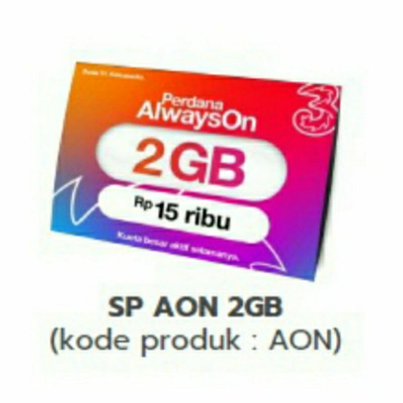 PROMO Kartu Perdana Tri/ 3/ Three AON NOMOR CANTIK