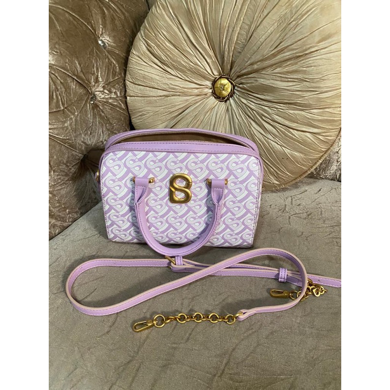 bimu top handle bag buttonscarves