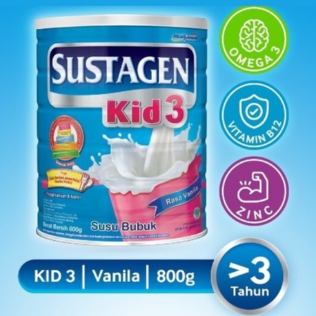 Sustagen Kid 3+ Vanila 800 Gr Kaleng 800Gr Thailand Vanilla