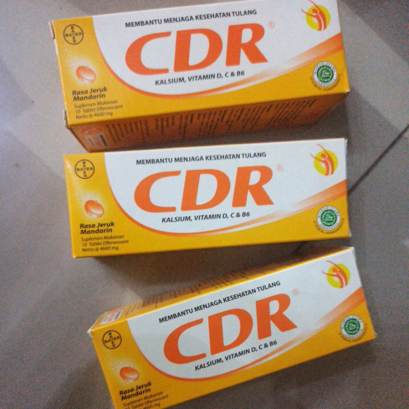 CDR Calcium 10 tablet effervescent tulang suplemen kalsium ibu hamil dan menyusui rasa jeruk