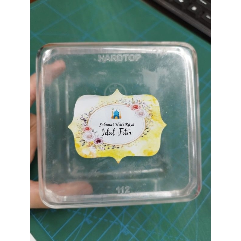 

sticker hampers idul fitri lebaran floral curve 35 pcs