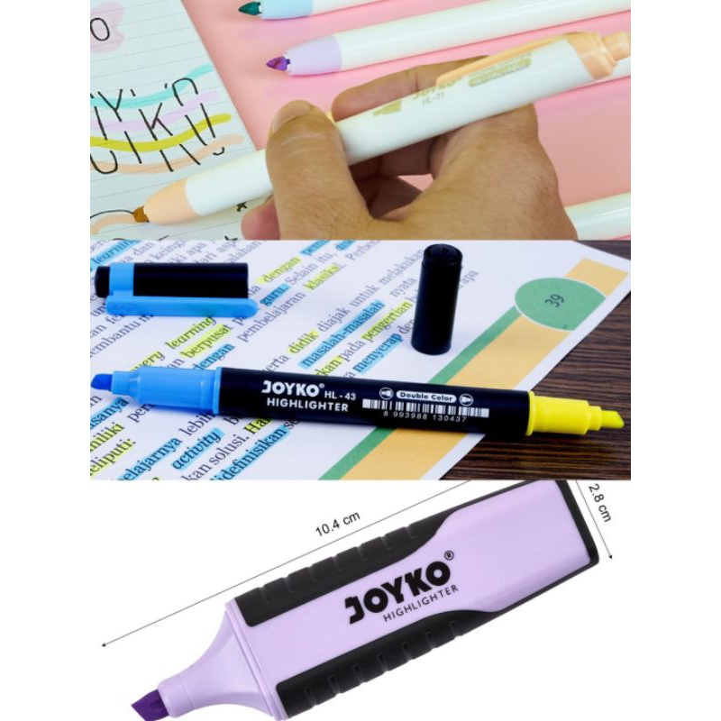 joyko highlighter penanda warna warni