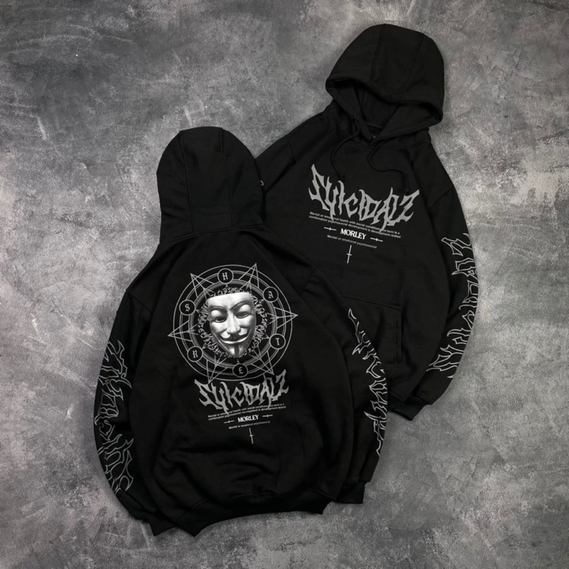 Hoodie &quot; SKULL DRAMA &amp; FEARLESS &amp; SUISAD &quot;