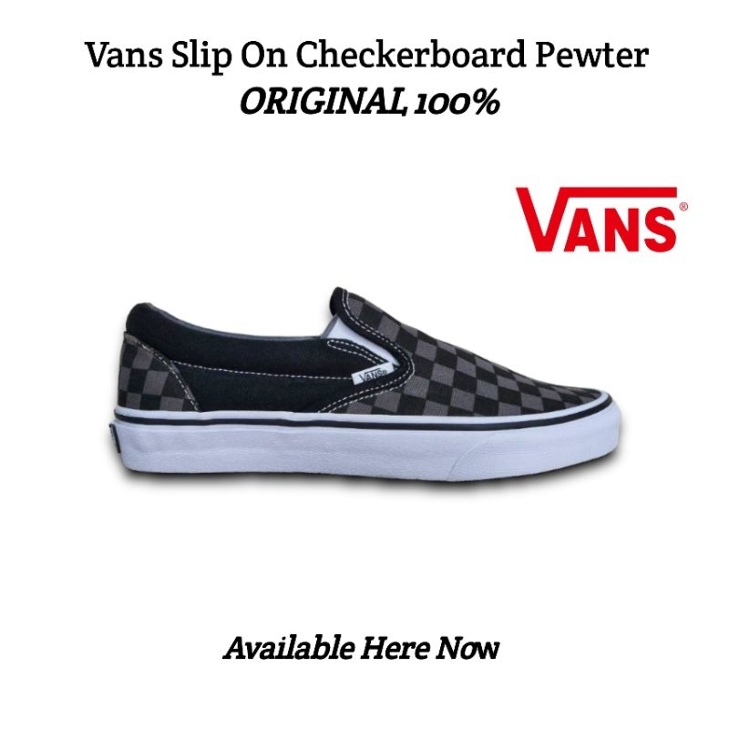 vans slip on checkerboard