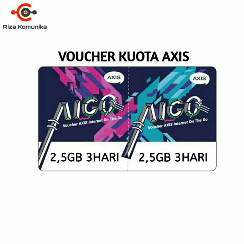 Voucher kuota axis aigo mini 2,5GB 3Hari