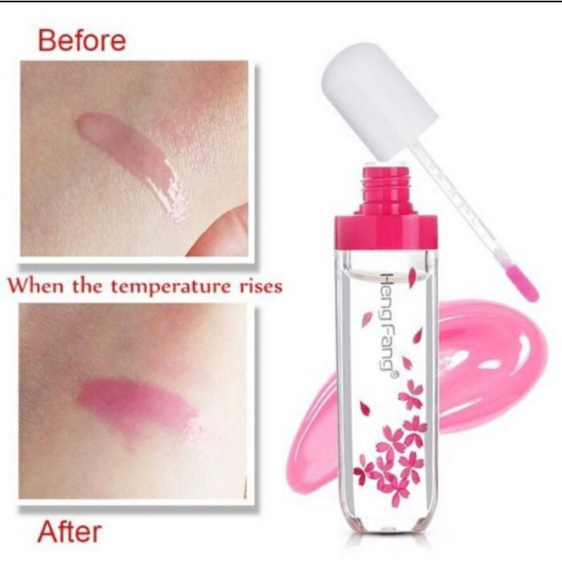 HENGFANG LIP GLOSS CAIR  TRANSPARAN/BENING TAHAN LAMA