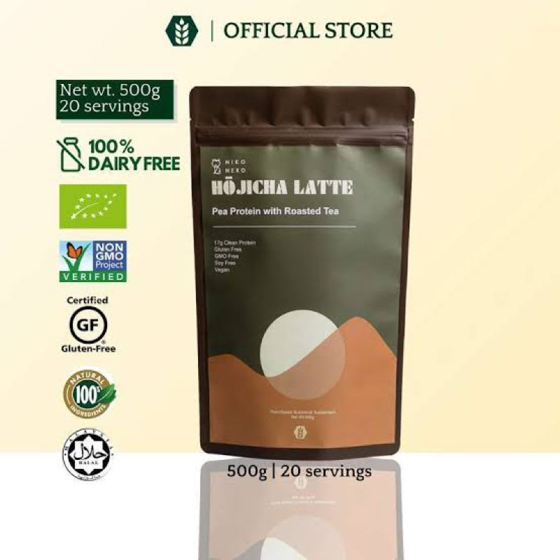 Soluxe Niko Neko Pea Protein with Roasted Tea 500gr