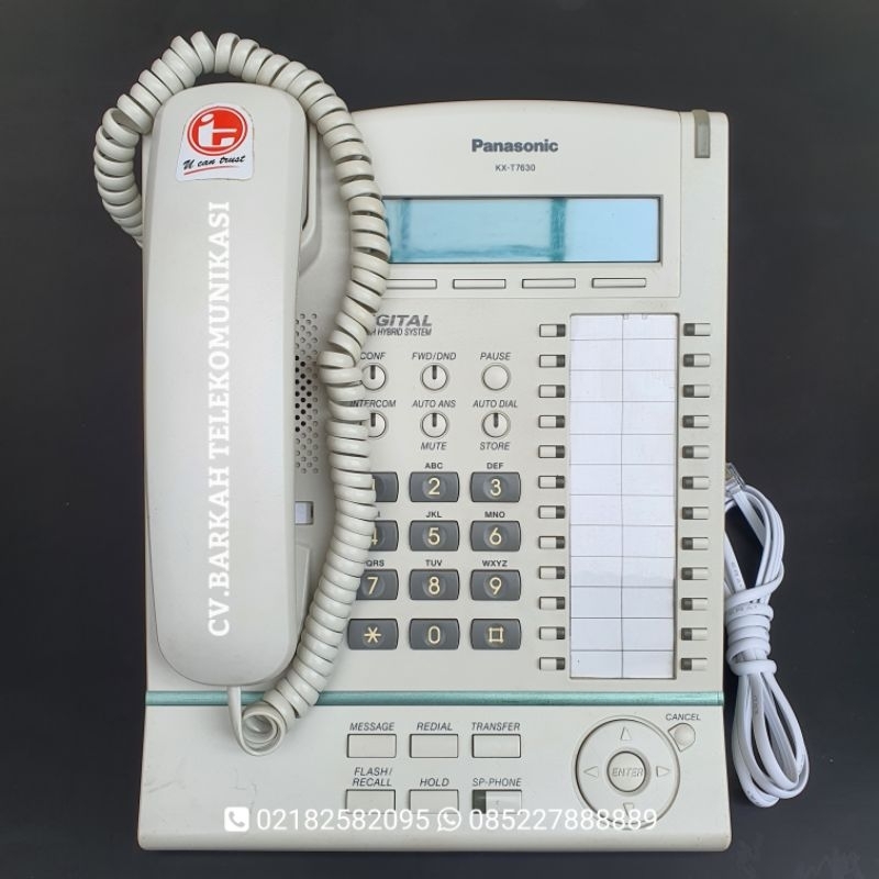 Panasonic KX-T7630 Key Telepon Digital  Unit Second Bagus Bergaransi