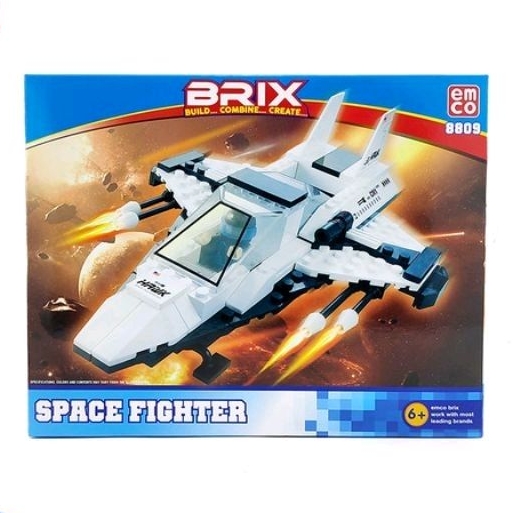 EMCO BRIX SPACE FIGHTER 8809 / MAINAN LEGO PESAWAT / MAINAN PESAWAT TEMPUR