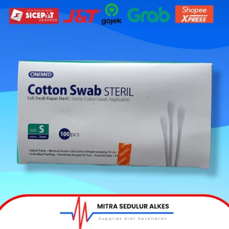 Cotton Swab Steril Onemed ukuran S