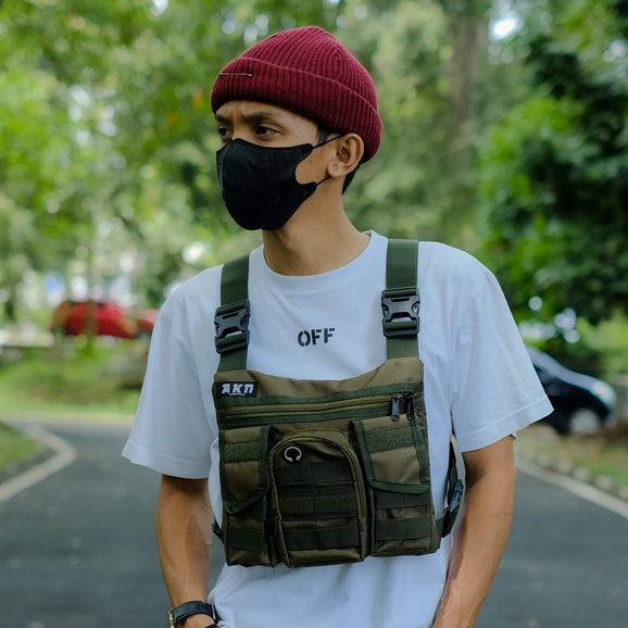AKN - TAS DADA PRIA CHEST BAG TACTICAL GREEN MANUVER
