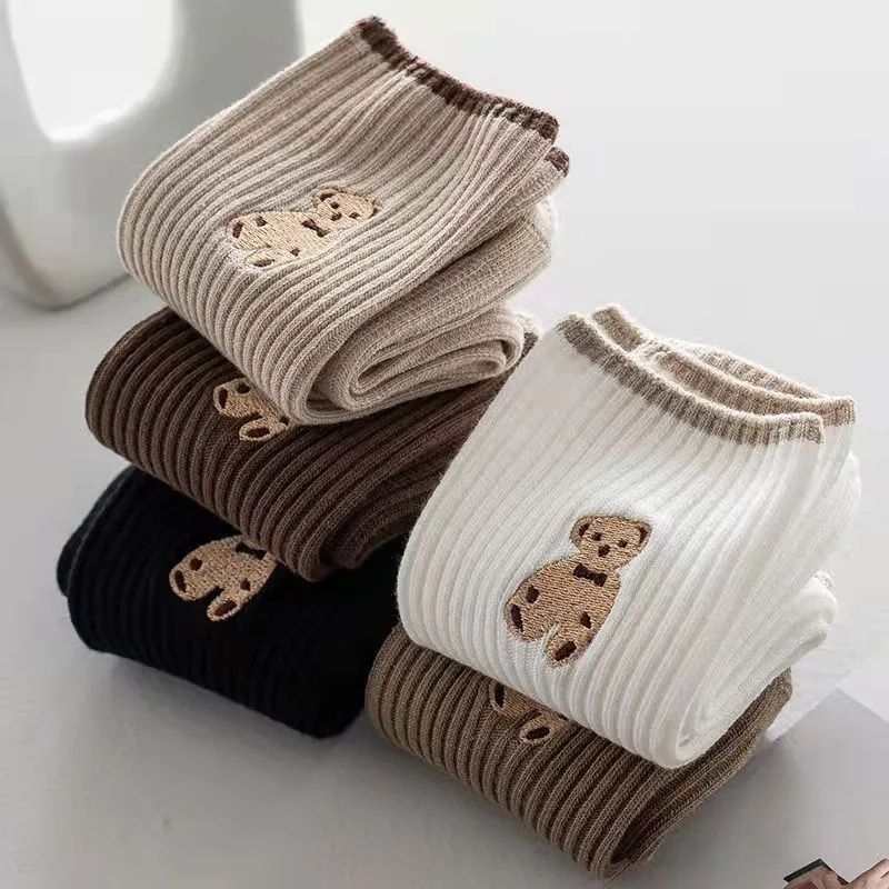 Kaos Kaki Wanita Motif Bear