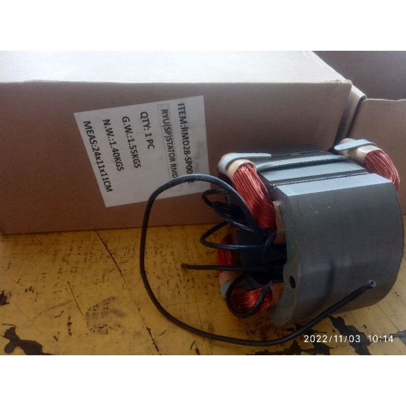 STATOR / BANTALAN STATOR RMD28 RYU FOR MESIN BOR MAGNET / BOR DUDUK RYU 28 MM RMD28