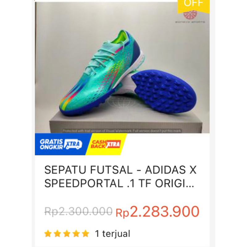 Sepatu Futsal Adidas X SpeedPortal 1 TF ORIGINAL GW8972