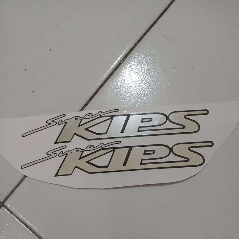 Stiker Superkips Ninja RR Old Ninja RR New Silver Chrome untuk fairing samping