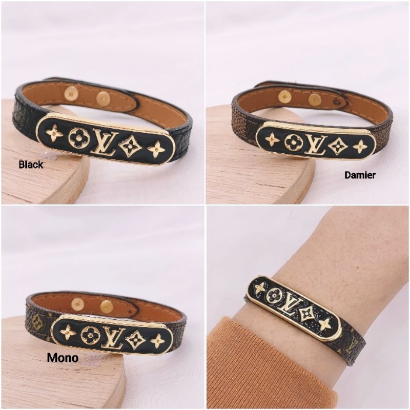 Gelang kulit elv gelang wanita Branded band /Gelang tangan Kulit epsom 20985