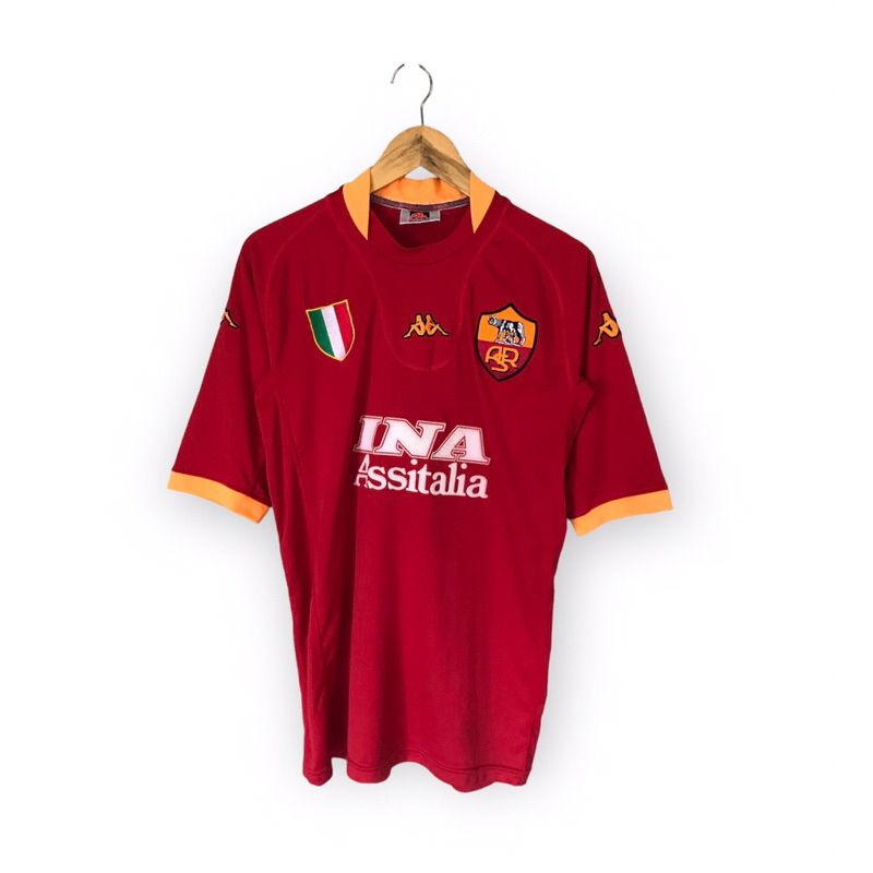 VINTAGE JERSEY KAPPA AS ROMA 2001 HOME