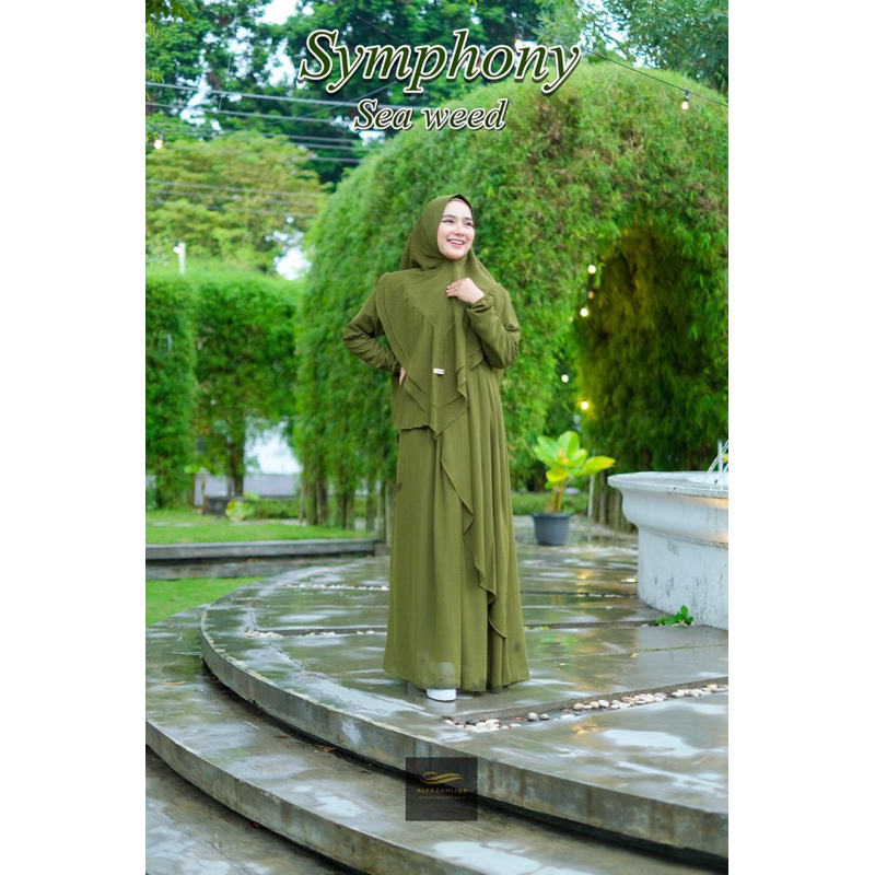 GAMIS SYARI SET KHIMAR SYMPHONY BY ALFAZAHIJAB