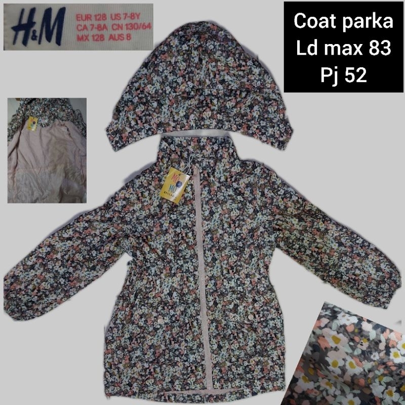Jaket coat parka anak 6 7 8 9 Tahun, jamet vintage anak, jamet gemoy anak, jaket anak H&M, jaket ana