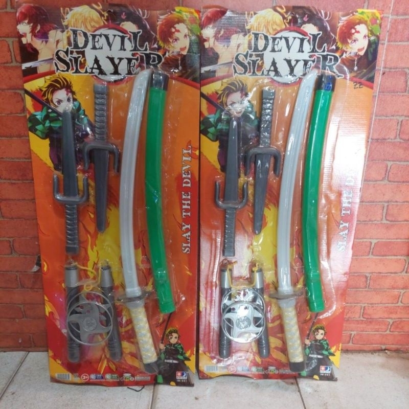 Mainan Anak Samurai Pedang Devil Slayer Ukuran jumbo