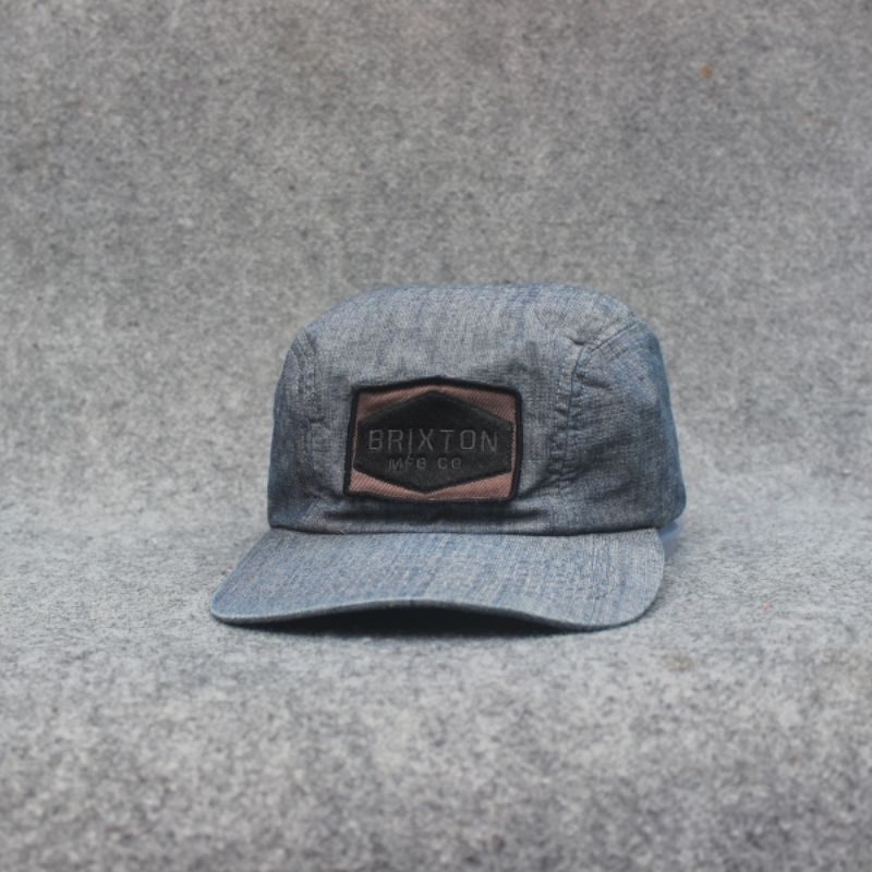 Topi 5-Panel Brixton Blue Denim Misty 7½ Second Murah Original