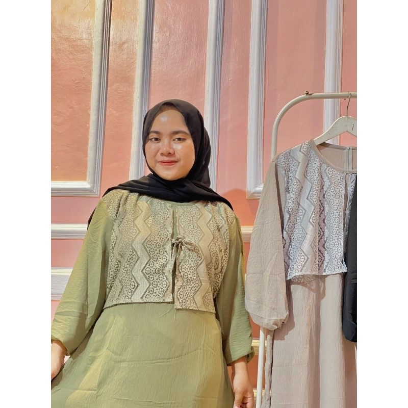 DRESS BURKAT CANTIK KEKINIAN